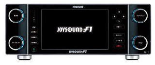 JOYSOUNDf1（ジョイサウンドf1）本体の写真。黒い色が特徴的。
