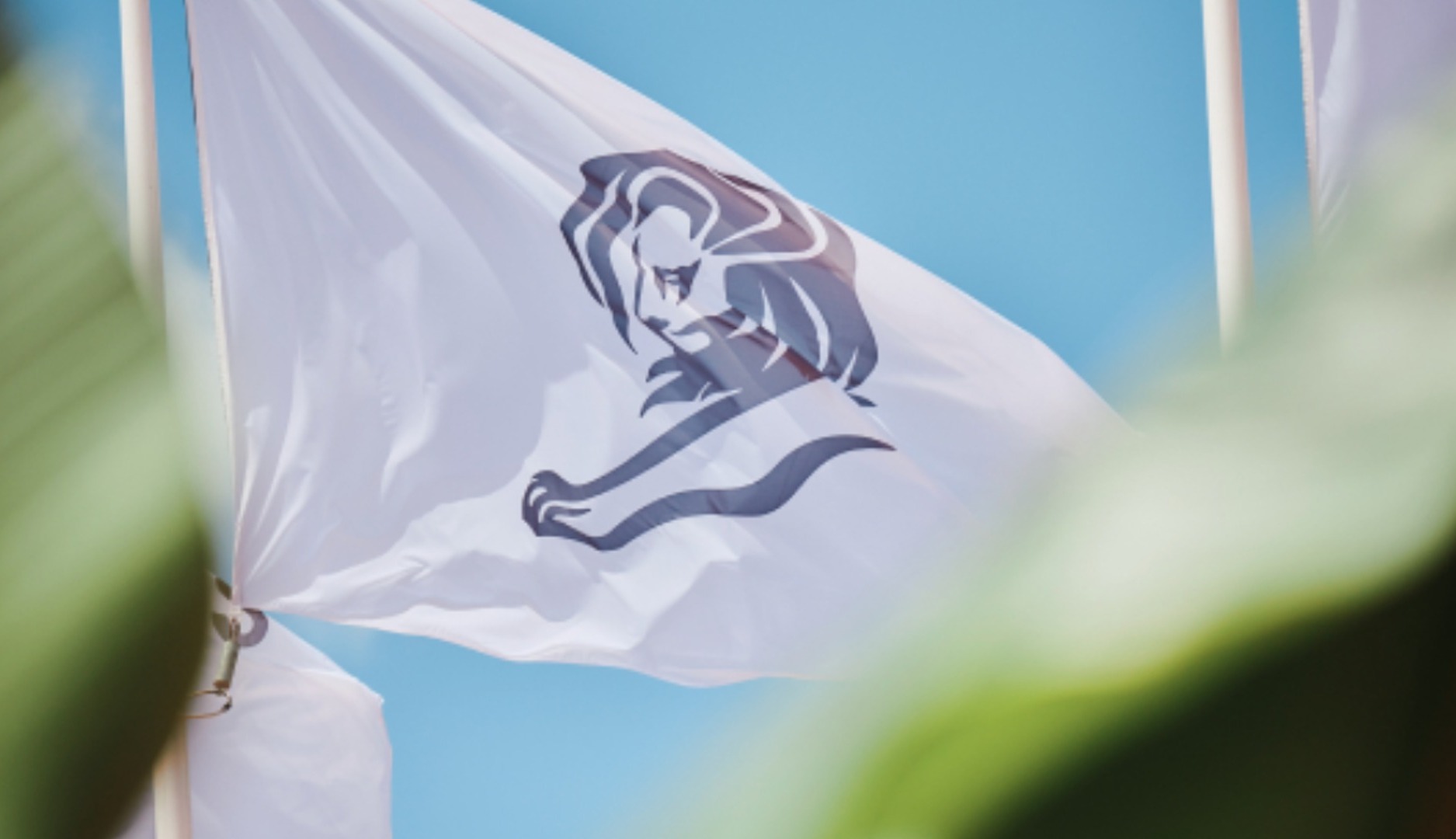 Bandera con logotipo de Cannes Lions