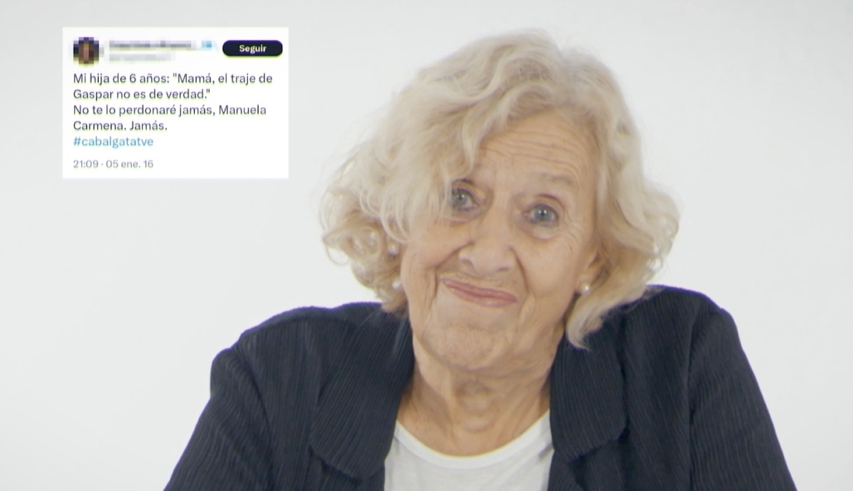 マヌエラ・カルメナ、サパテラスのクリスマス広告でパレードツイートの意味を変える