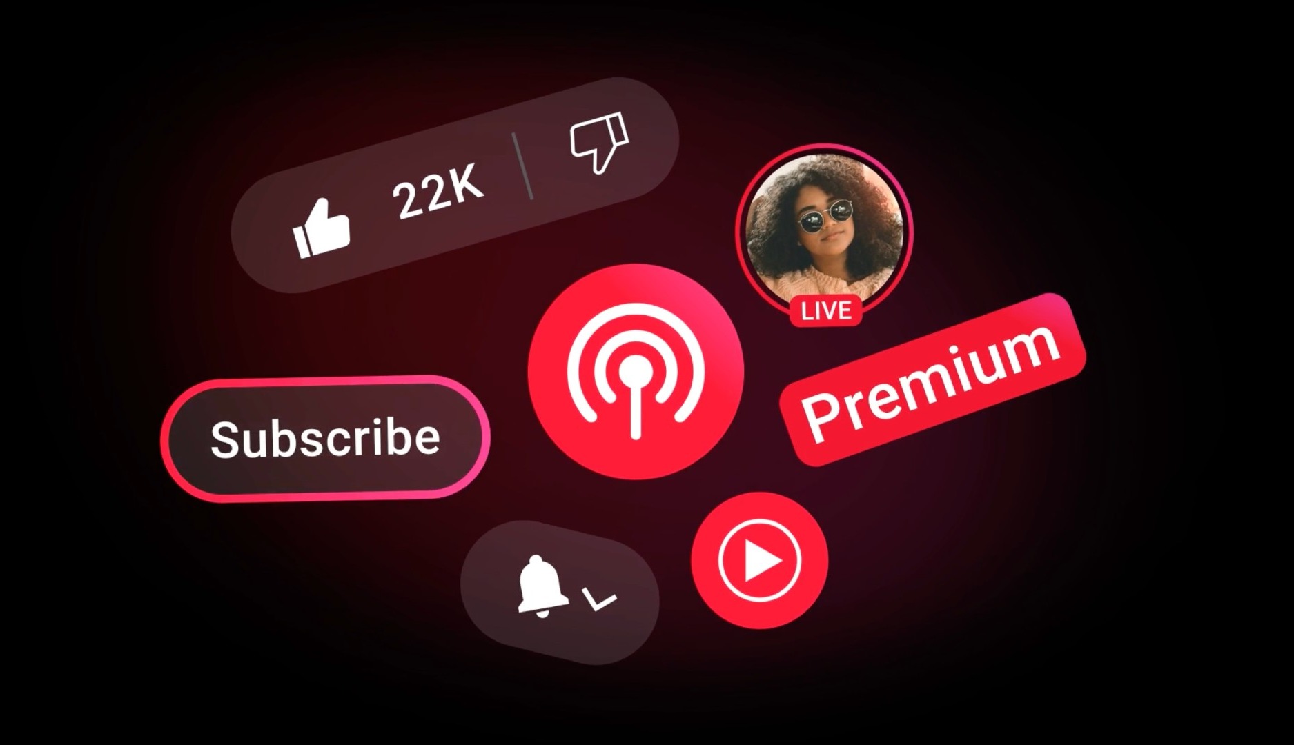 微妙で劣化し、YouTubeが更新したい新しい赤いトーン