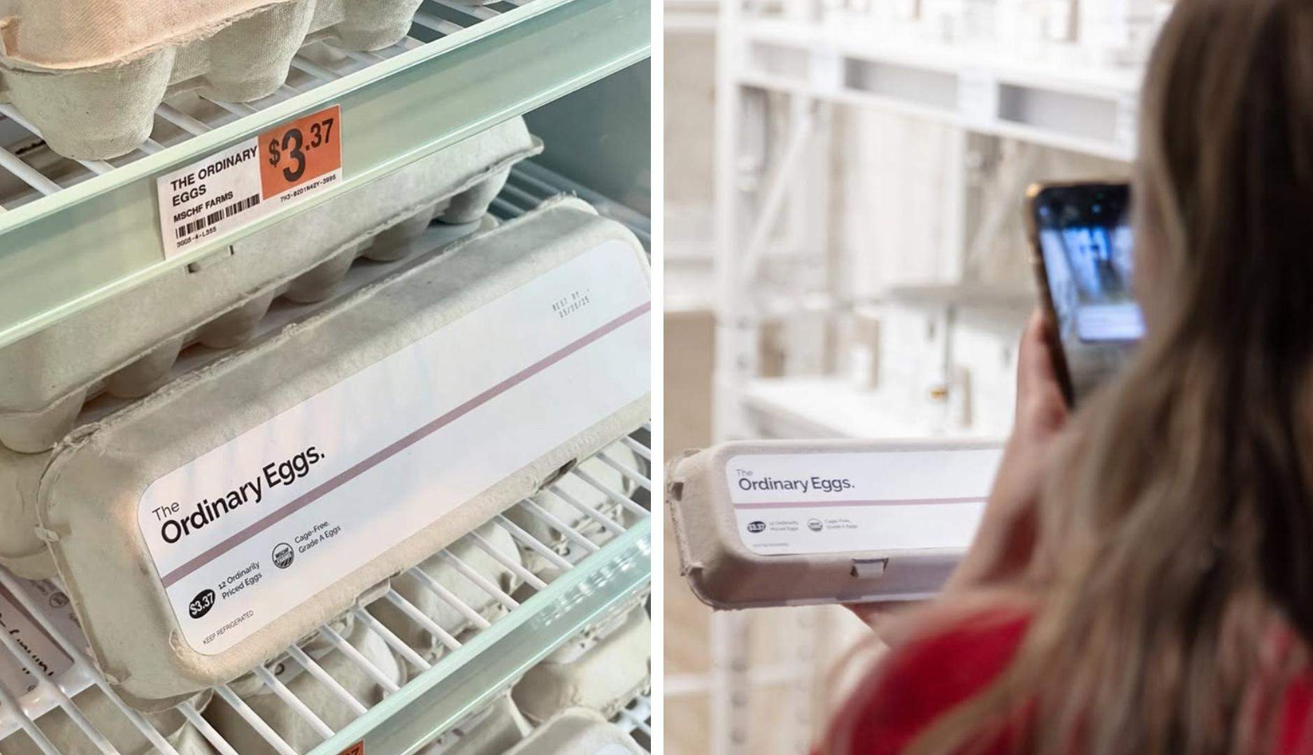 通常の化粧品ブランドは卵を販売してニューヨークを製品の危機に導くのを助けます