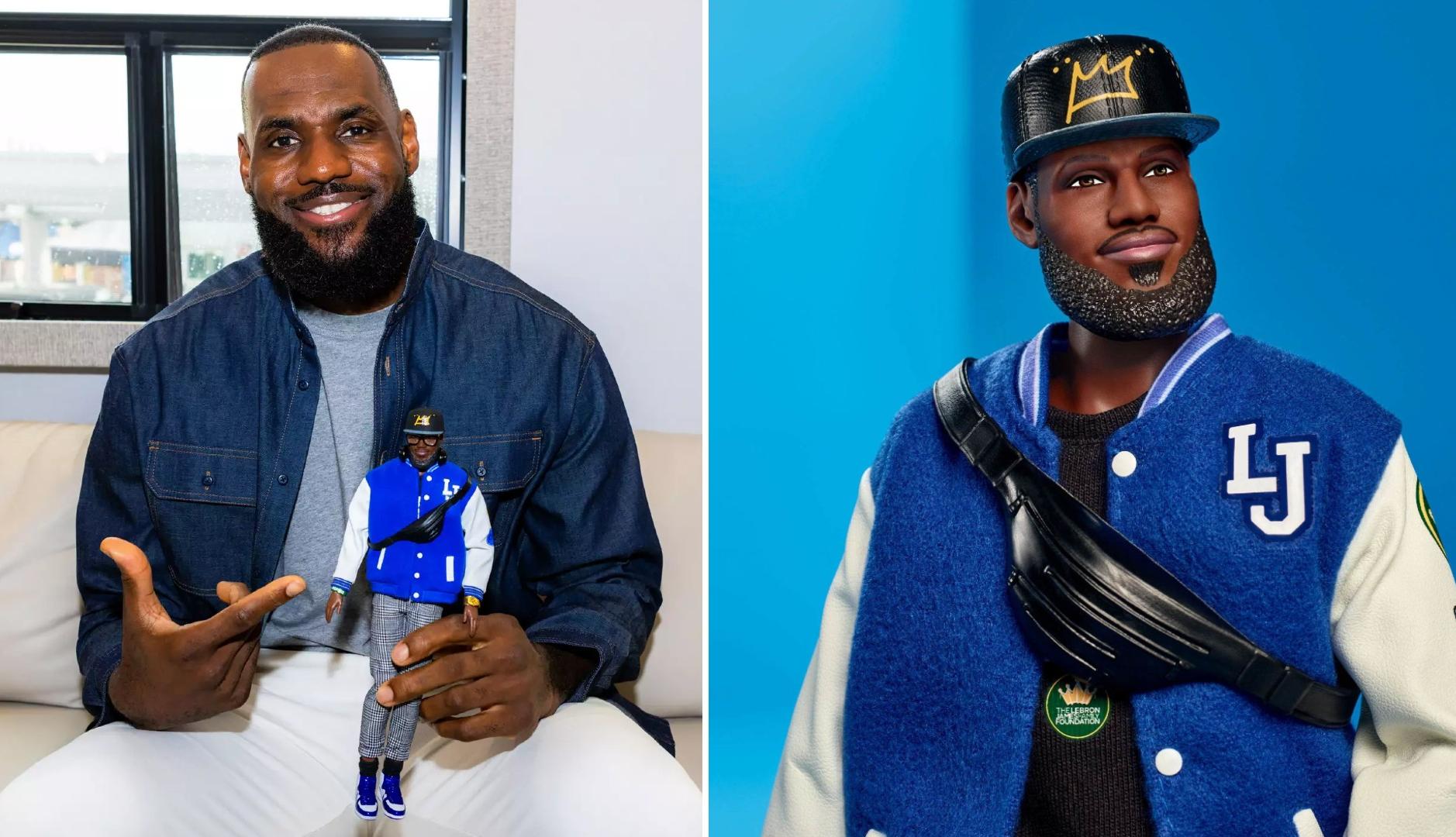 Muñeco de LeBron James en el universo de Barbie