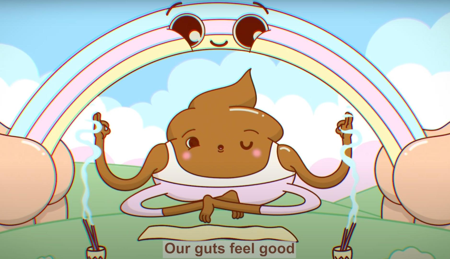 Ilustración de una caca en una campaña de Peta