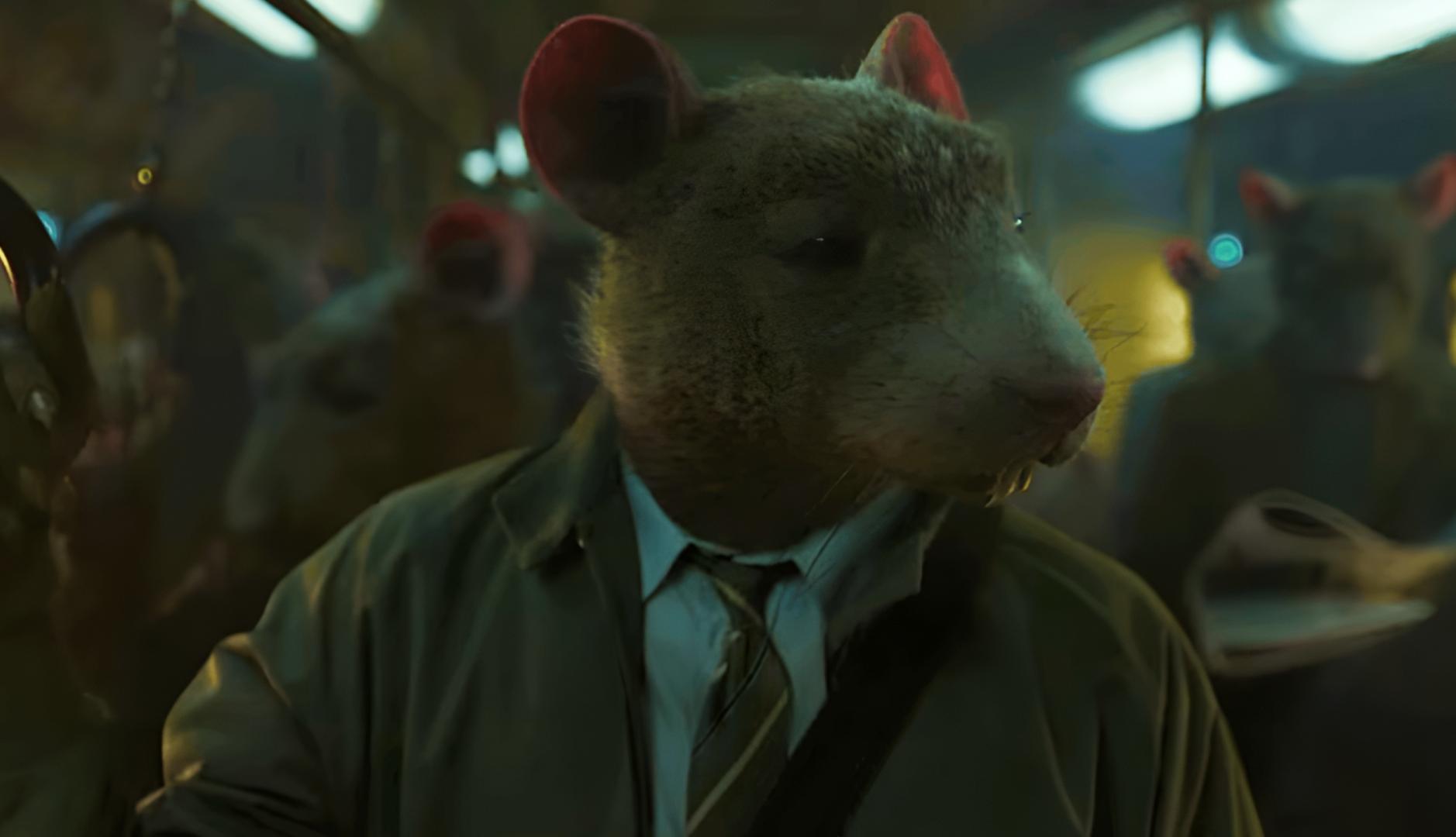 Rata antropomórfica protagonista del anuncio de Xbox