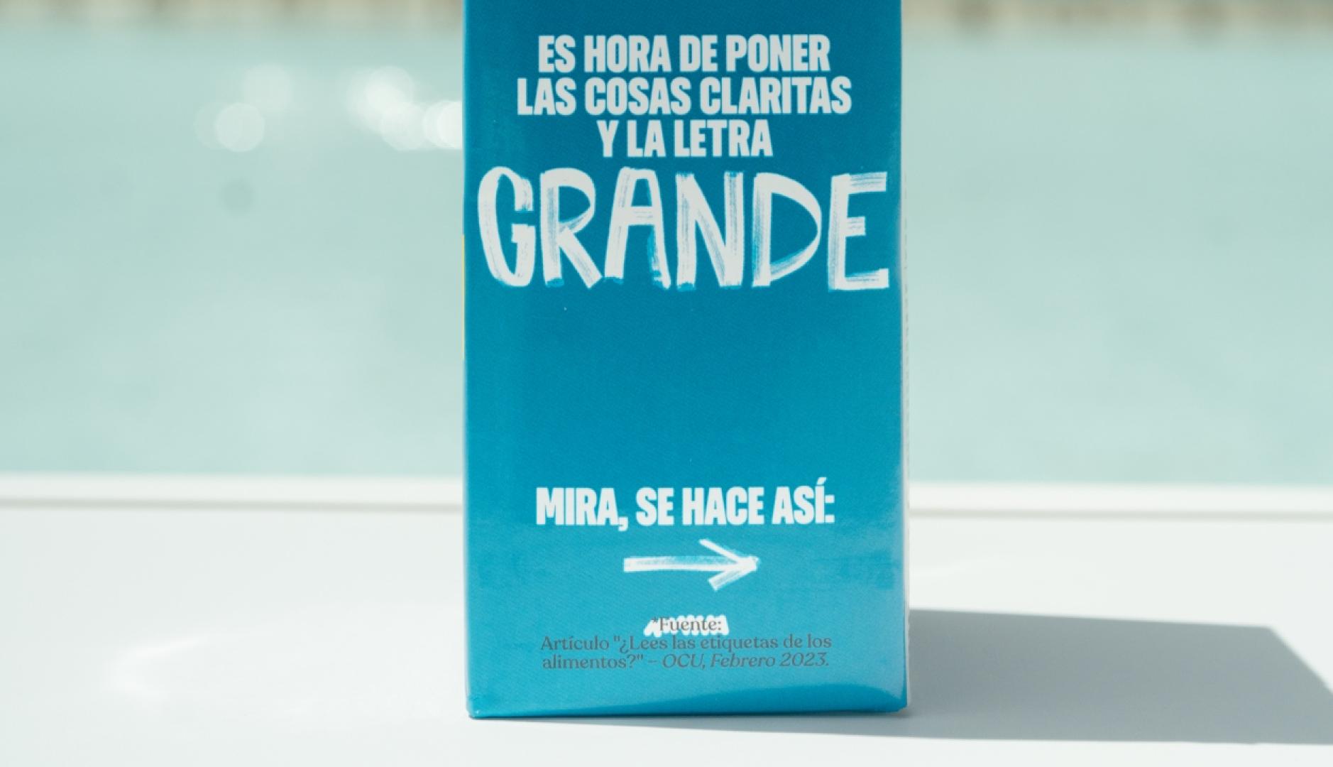 imagen de un brick de leche vegetal de yosoy con la letra grande