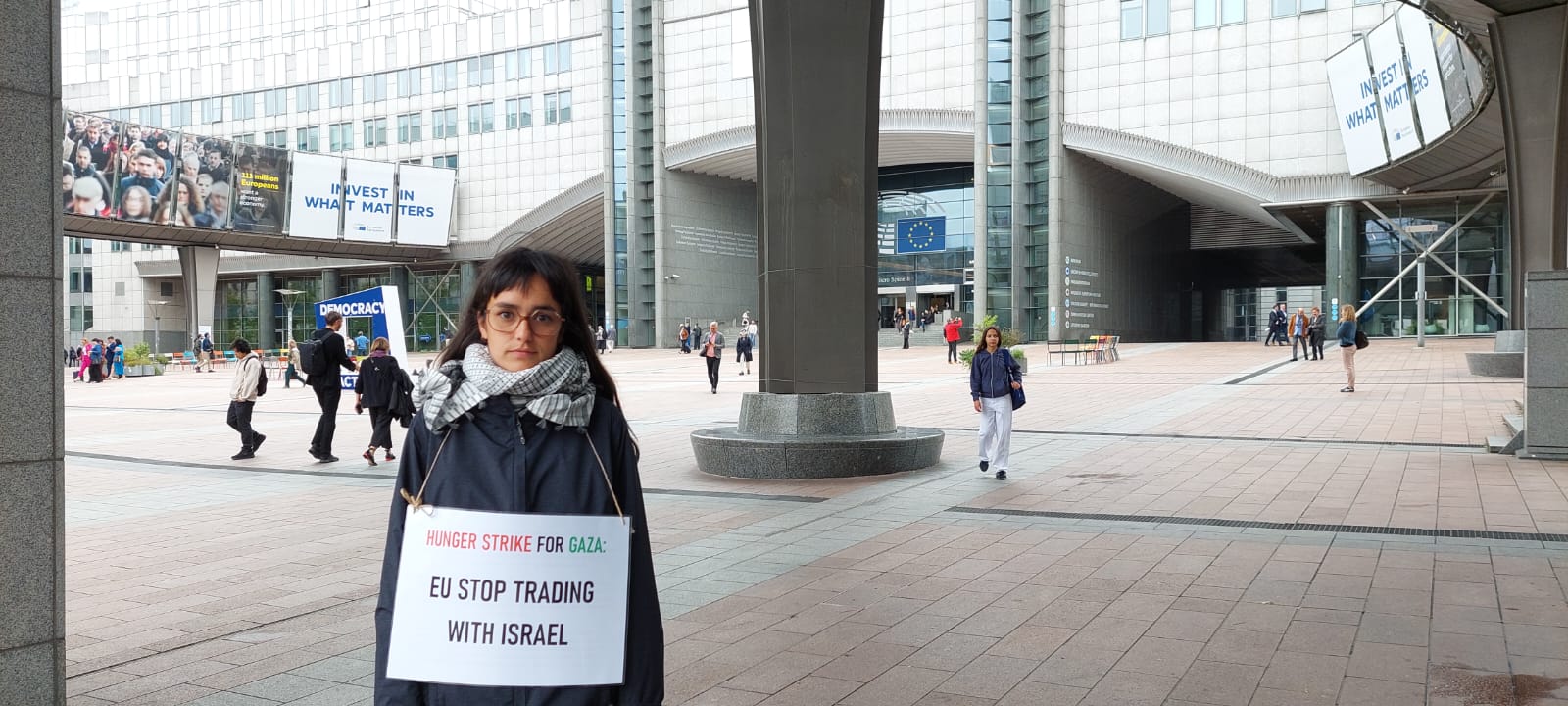 ガザのハンガーストライキの博士課程学生