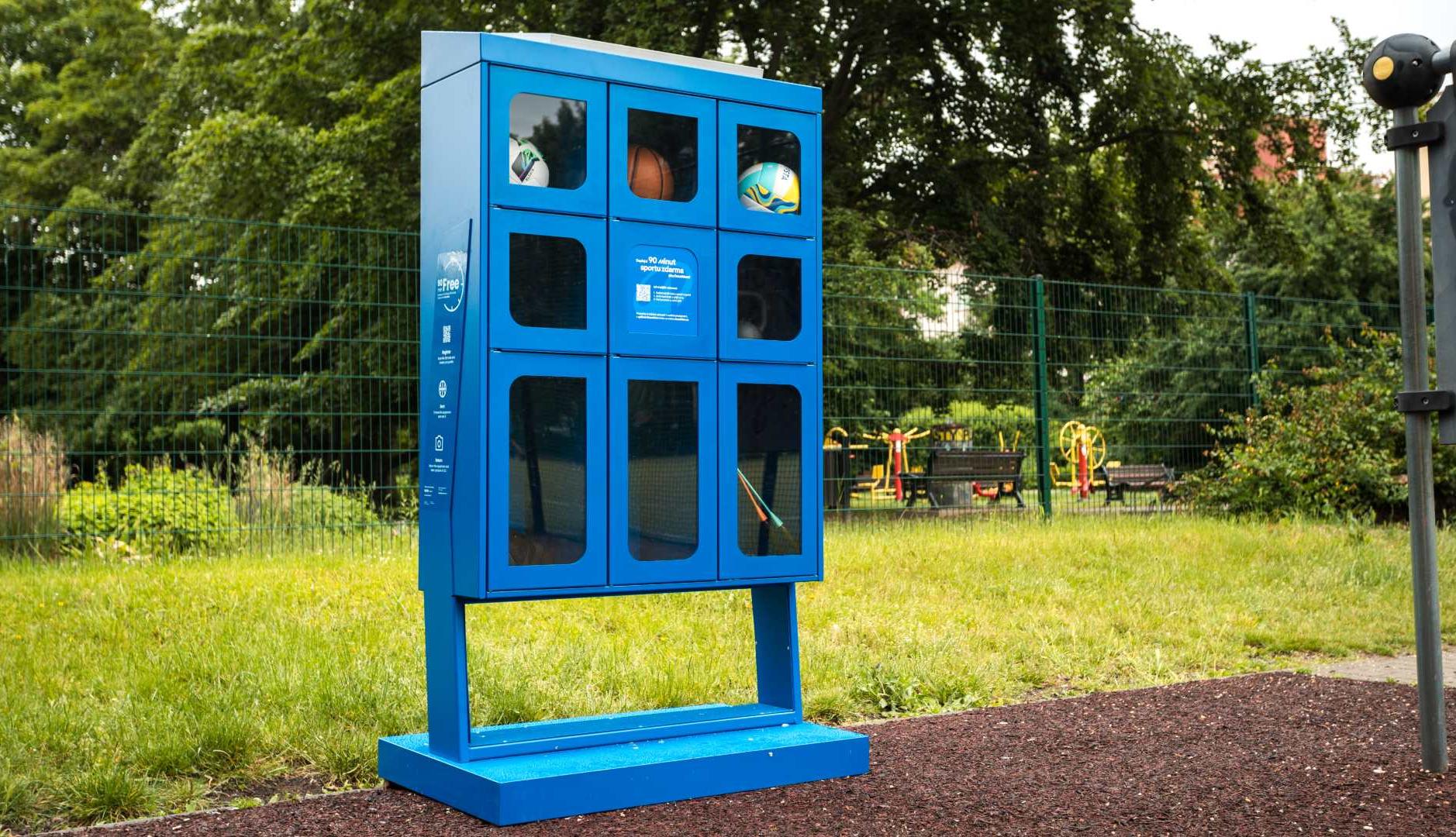 Taquilla con material deportivo de Decathlon