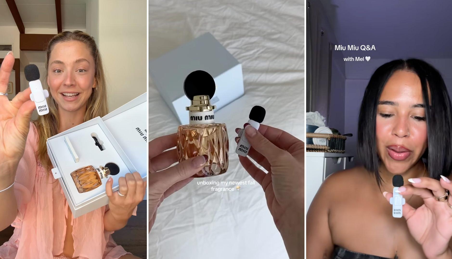 Micrófonos de Miu Miu