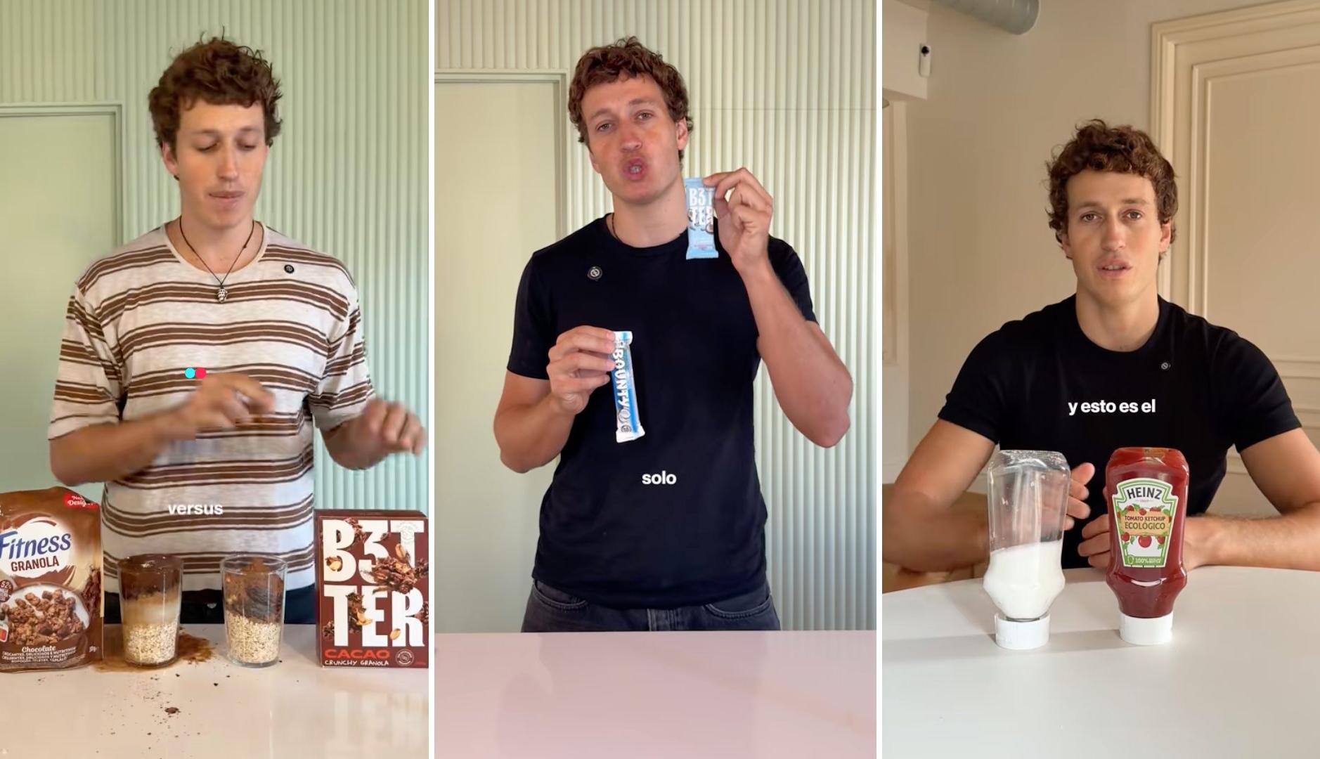 Alex Boisset, Co-Fundador de B3tter Foods, en vídeos de TikTok