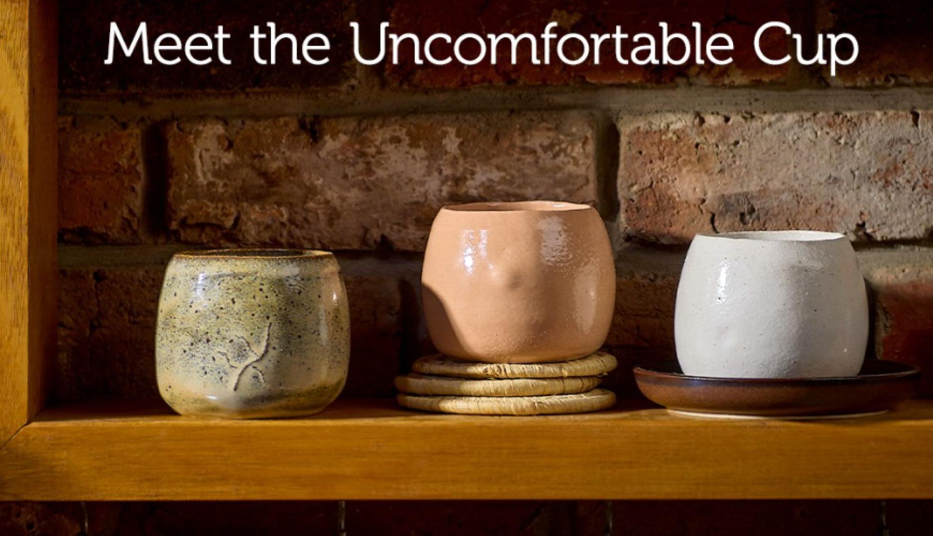 Tres tazas de cerámica artesanales