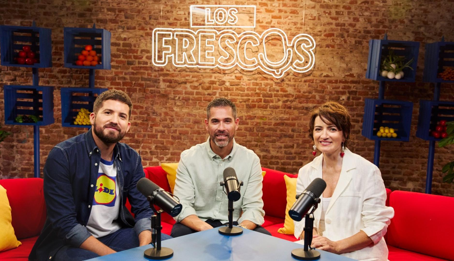 El set de rodaje de Los Frescos, el podcast de Lidl