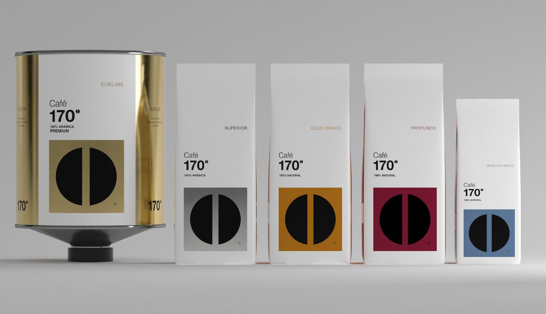 Paquetes de café de la marca Café 170