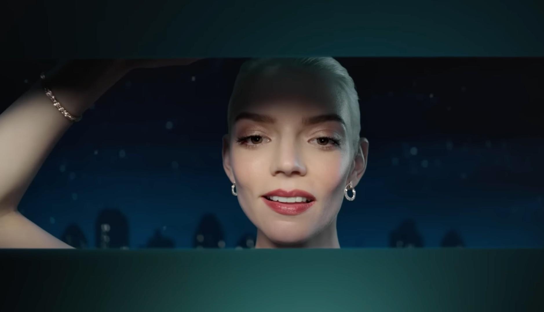 La actriz Anya Taylor-Joy en el anuncio de Navidad de Tiffany & Co