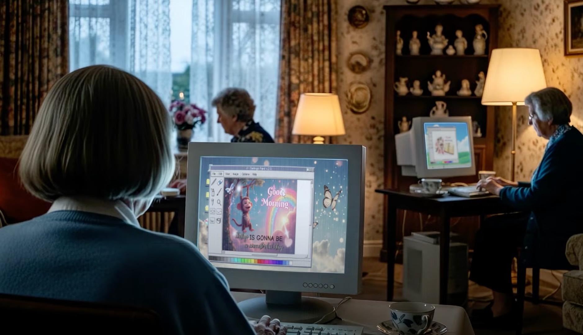 デザイナーのおばあちゃん軍団がこの Freepik キャンペーンで「おはよう」画像を作成