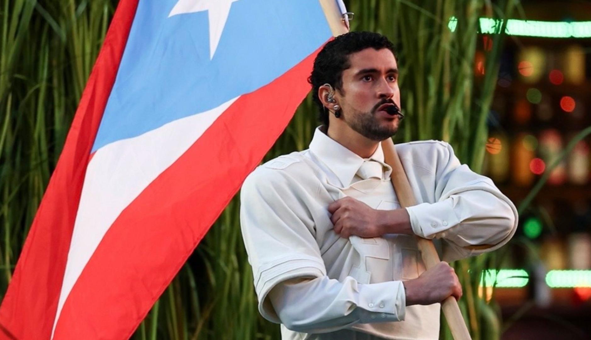 Bad Bunny durante la Super bOWL 2026