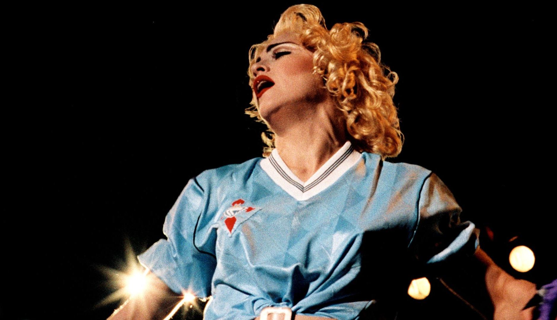 Madonna con una camiseta del Celta de Vigo