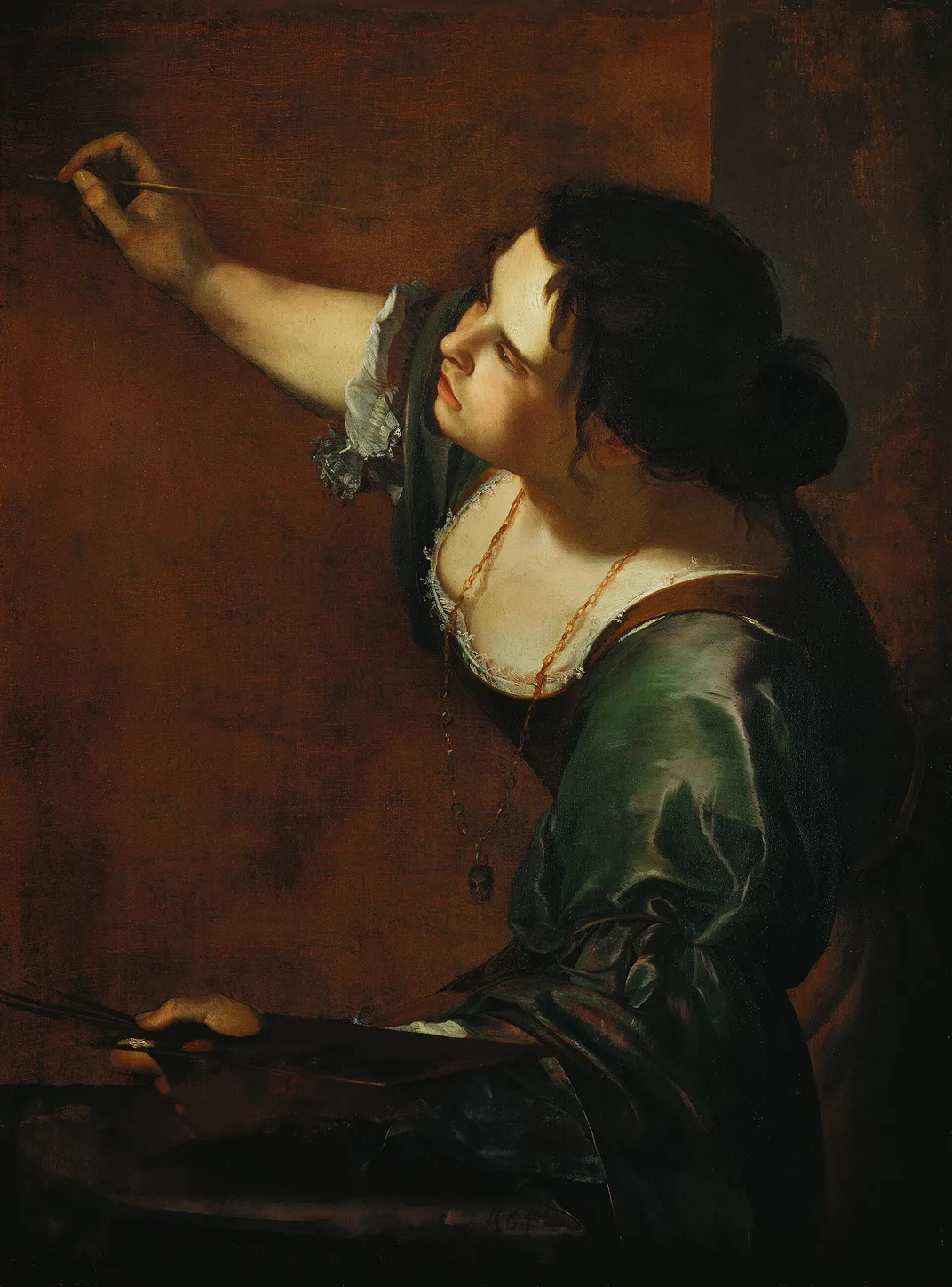 絵画のアレゴリーとしての自画像、アルテミシア・ジェンティレスキ、1638-39
