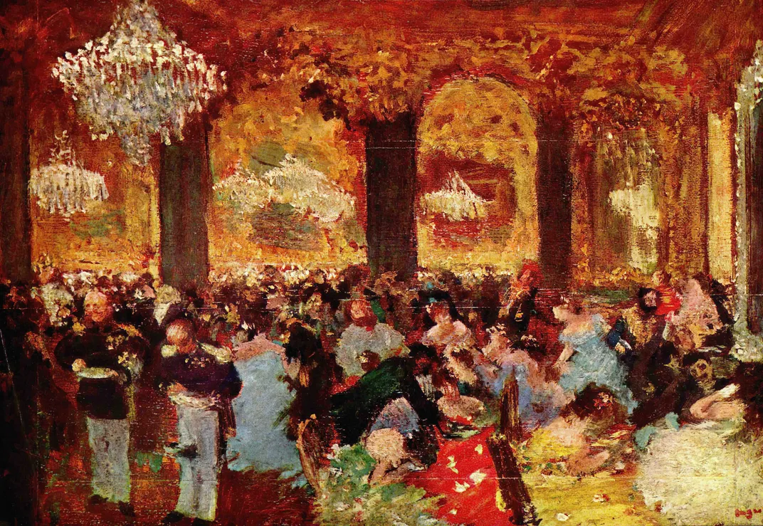 舞踏会の晩餐会、エドガー・ドガ、1879 年
