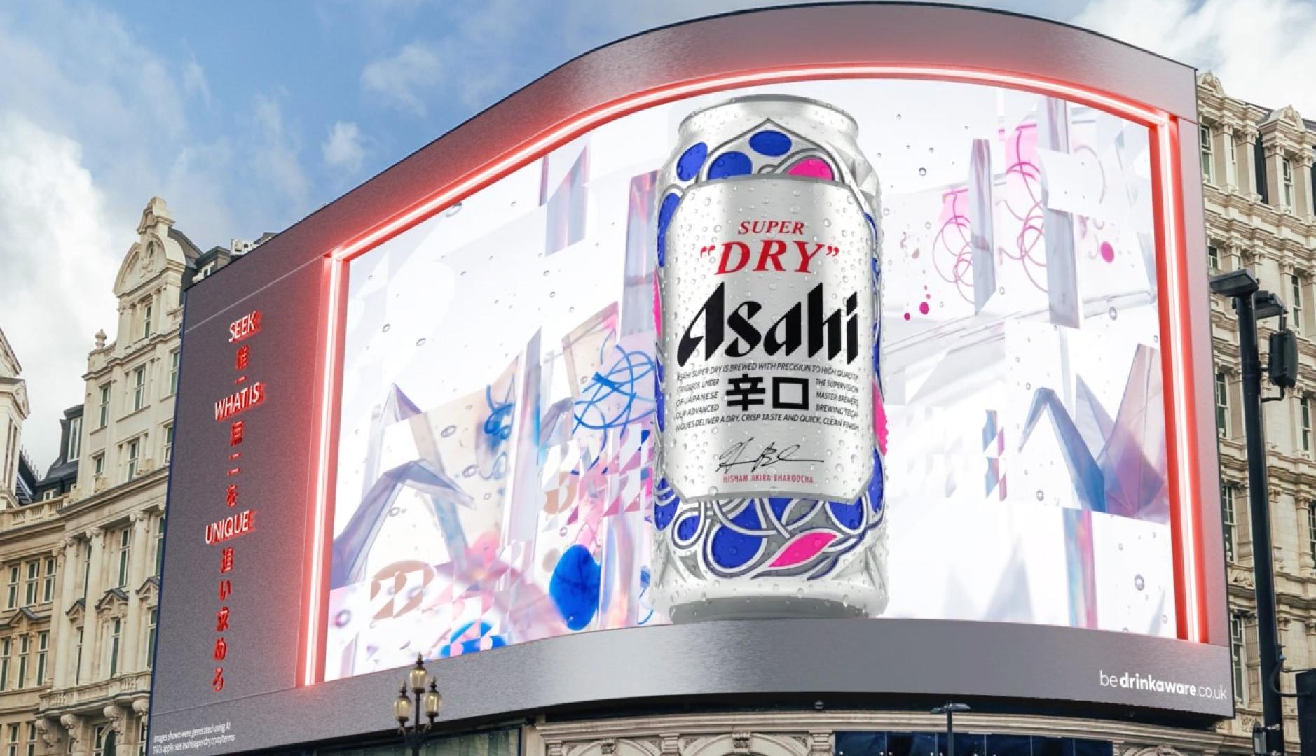 ピカデリーのアサヒビールの広告は人工知能のおかげで二度と繰り返されない