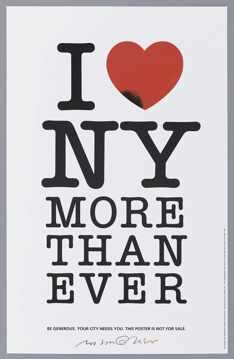 アン "これまで以上に I ♥ NY" ミルトン・グレイザーのポスター