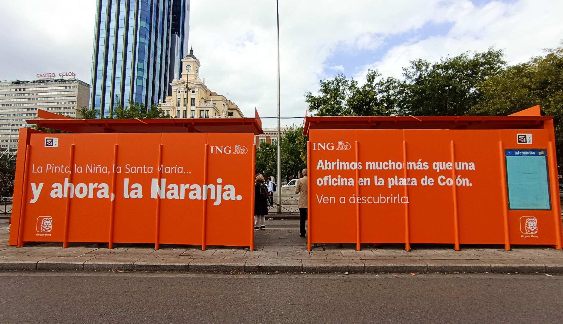 Marquesina de ING en Madrid