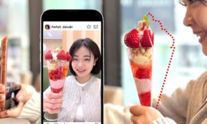 見た目は同じ、量は半分：割れたガラスでインスタ映えする食品ロスを削減