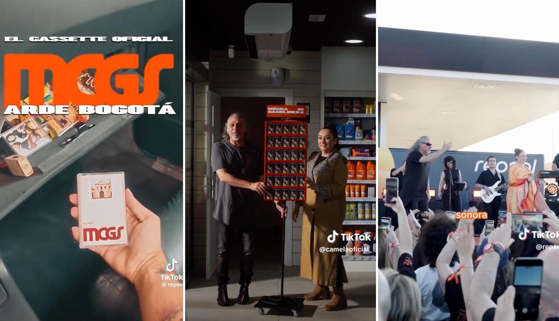 レプソルはカセットとガソリンスタンドの音楽を回収し、ガソリンスタンドを待ち合わせ場所や発見場所に変える